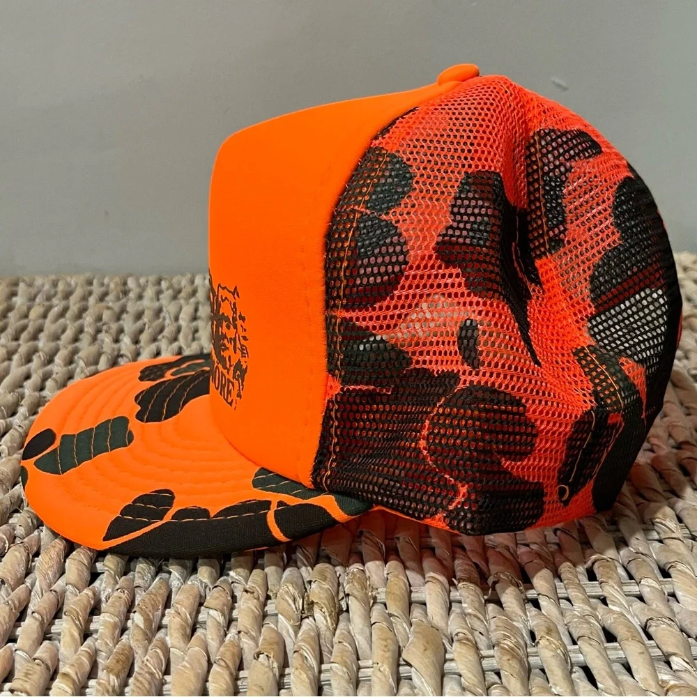 NEW Vintage Mt Rushmore Camo Adjustable SnapBack‎ hat Cap Orange  Green B…